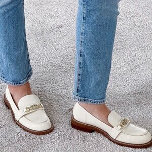 Sam Edelman Christy loafer in cream/white